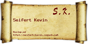 Seifert Kevin névjegykártya